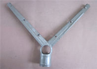 चेन लिंक बाड़ रेजर कांटेदार तार विस्तार शाखा वी आकार स्टैंड आसानी से इकट्ठे हुए