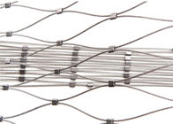 टिकाऊ स्टेनलेस स्टील के तार रस्सी जाल नेट, 1.2 मिमी से 3.2 मिमी एक्स प्लेयर केबल मेष