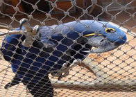 बड़े पक्षी पिंजरे हाउस 304 स्टेनलेस रस्सी मेष स्काई बुना तेंदुआ सामी केबल नेट