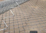 समुंदर के किनारे के लिए गर्म डुबकी जस्ती डायमंड वायर नेटिंग पीवीसी चेन लिंक बाड़
