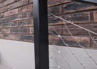 Balustrade Infill के लिए Rhombus Flexible Cable Mesh Netting X Tend 60 डिग्री