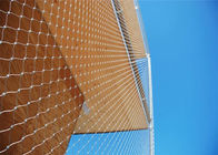 वास्तुकला निर्माण भवन के लिए सुरक्षा स्टेनलेस स्टील वायर रस्सी जाल