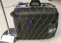 विरोधी चोरी स्टेनलेस स्टील मेष बैग, ग्रे रंग तार रस्सी मेष बैग